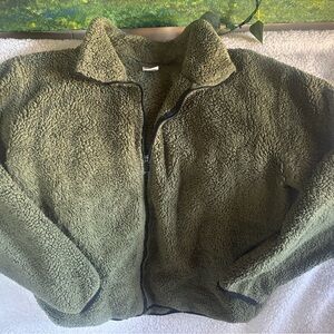 Victoria's Secret PINK Green Fleece Jacket